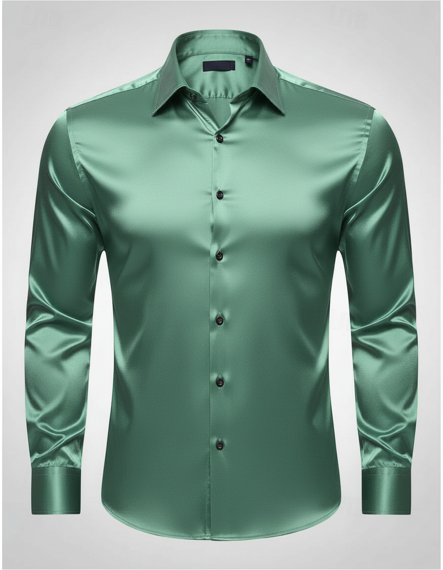 Herren Seidenhemd Elegant