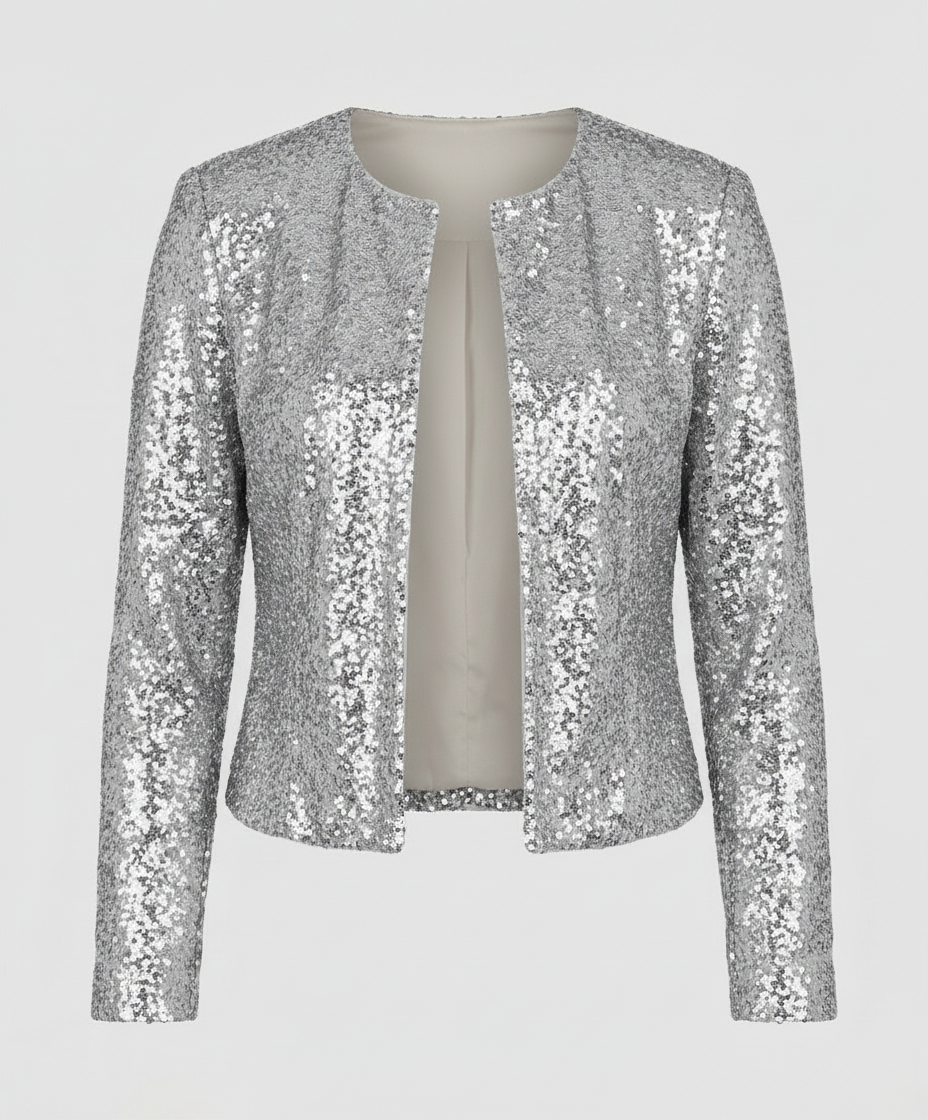 Damen Glitzerjacke Abend Eleganz