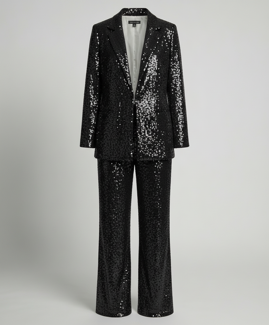 Eleganter Damen Blazeranzug Glitzernd