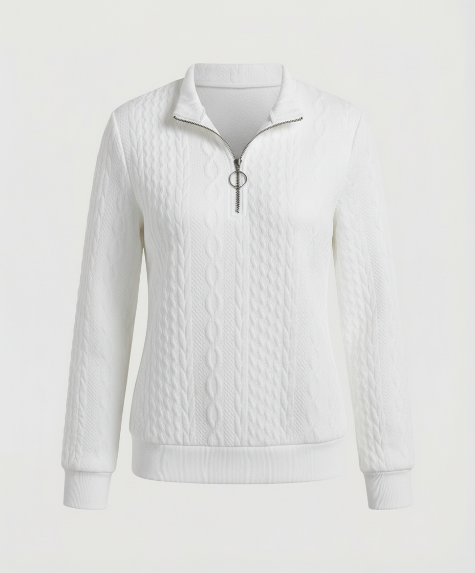 Damen Strickpullover Casual Baumwolle Beige