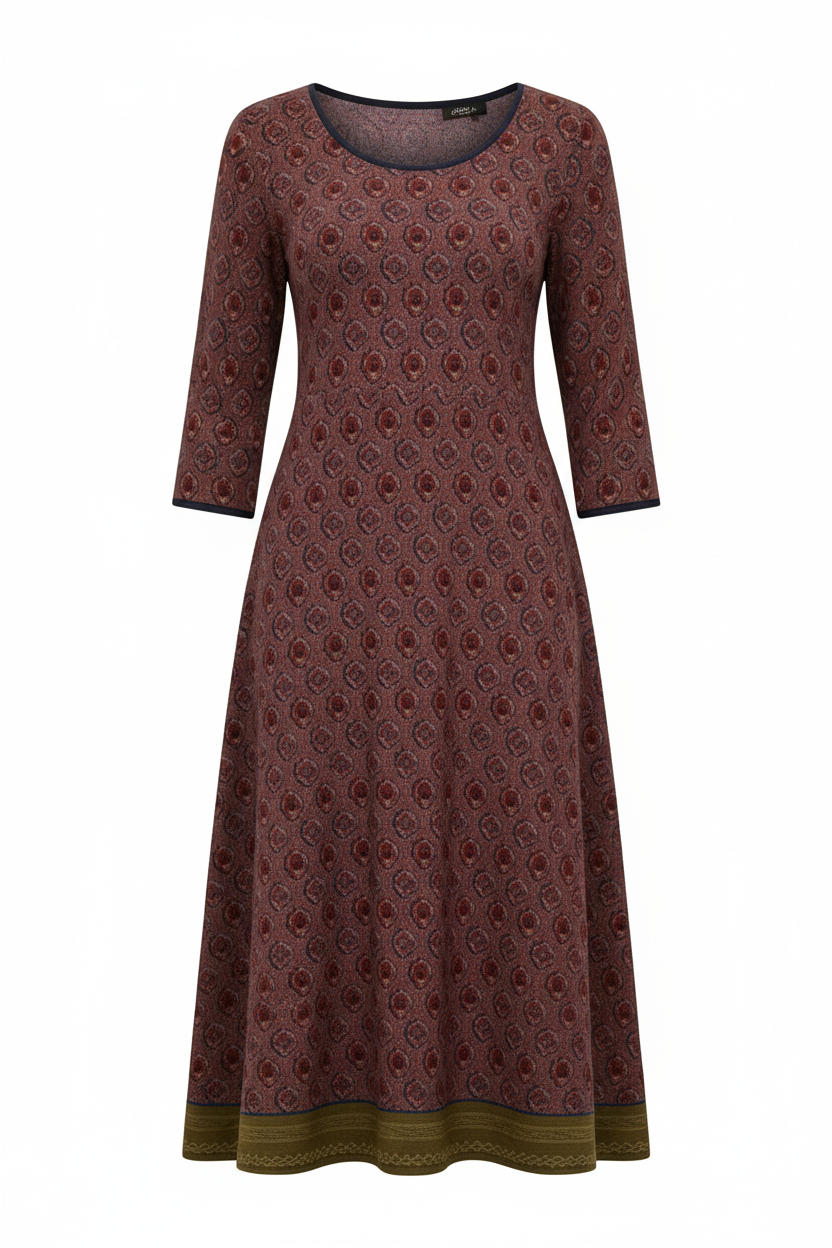 Eveloria Damen Midikleid Boho Stil