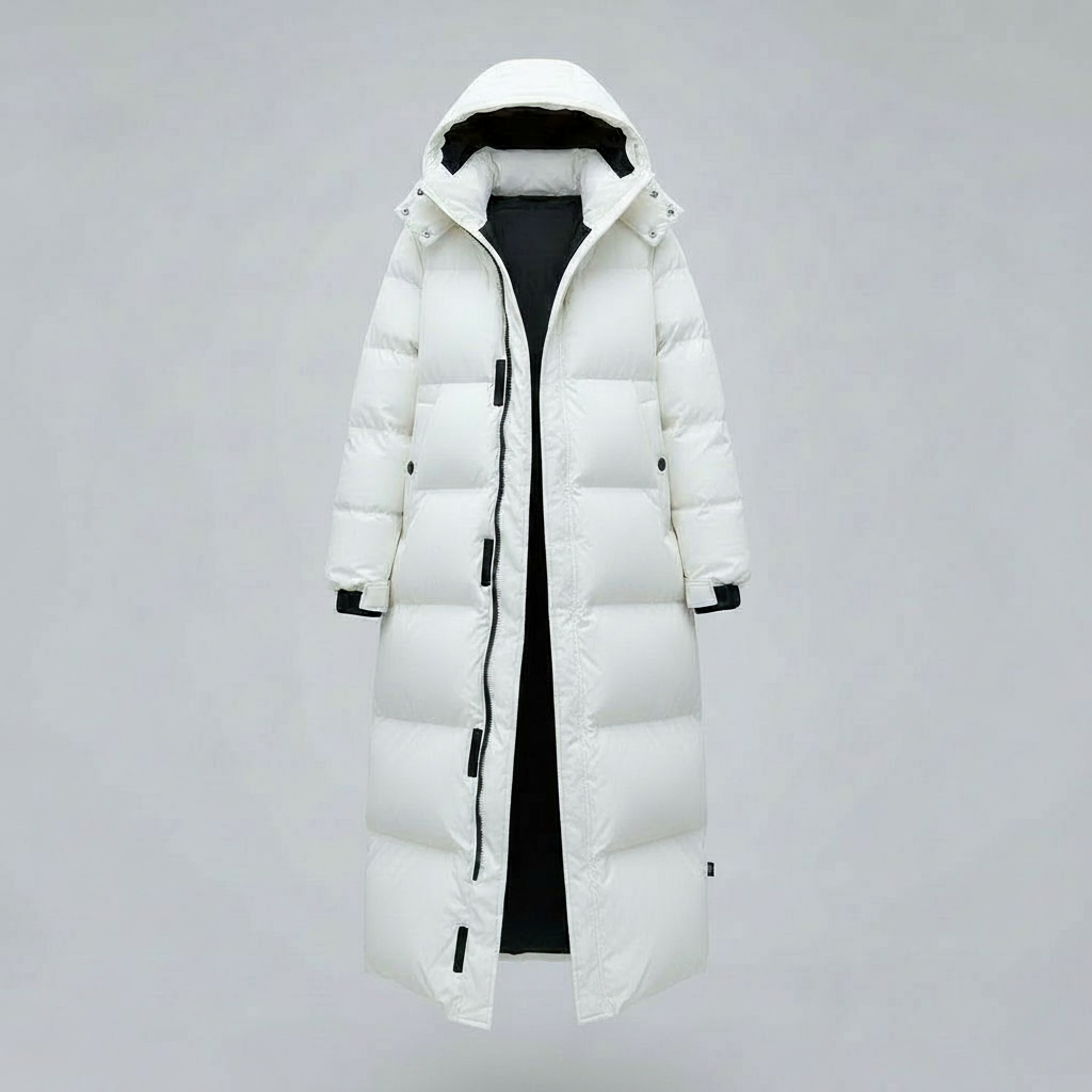 Damen Winterjacke Lang Winddicht