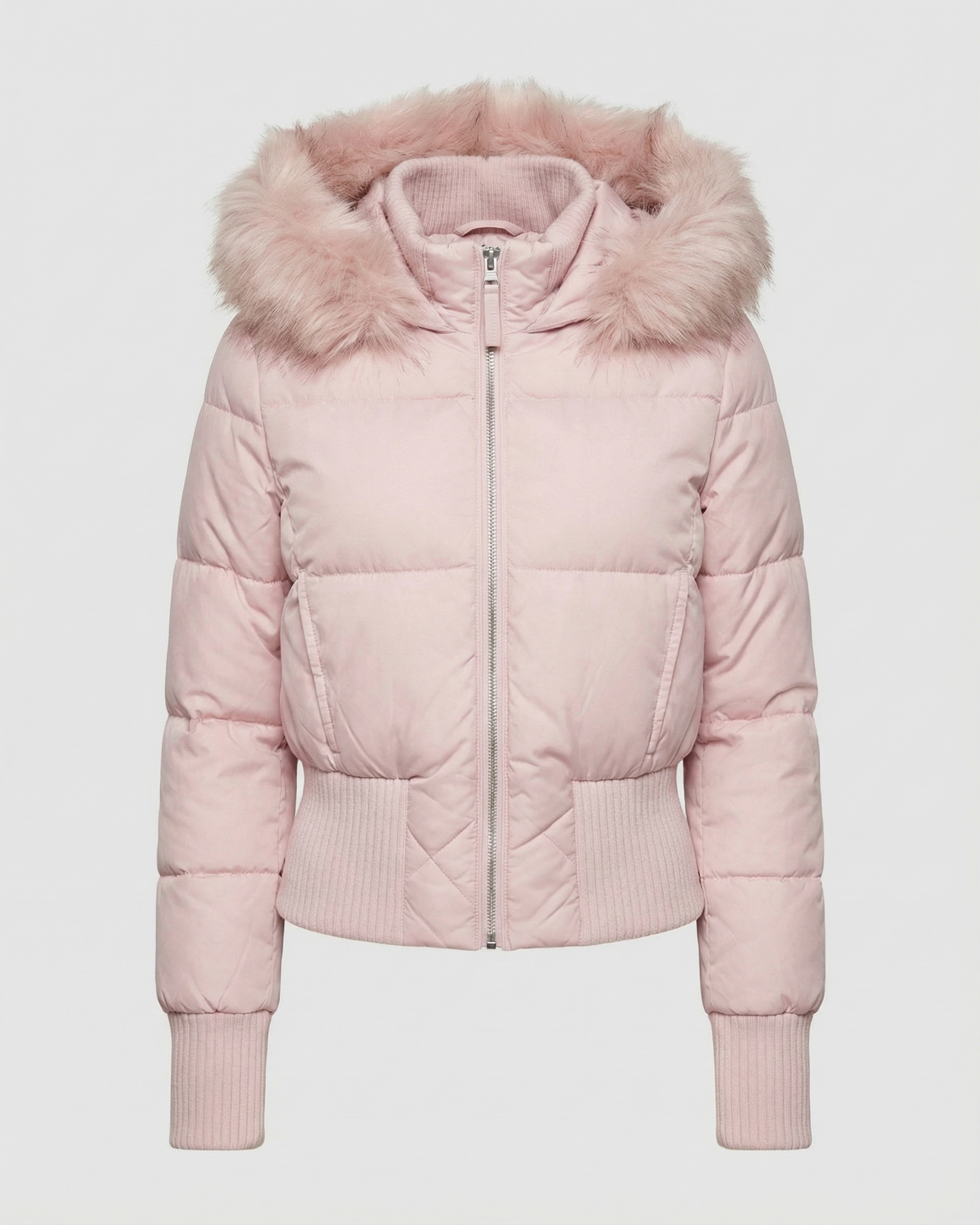 Gefütterte Damen Winterjacke Cropped