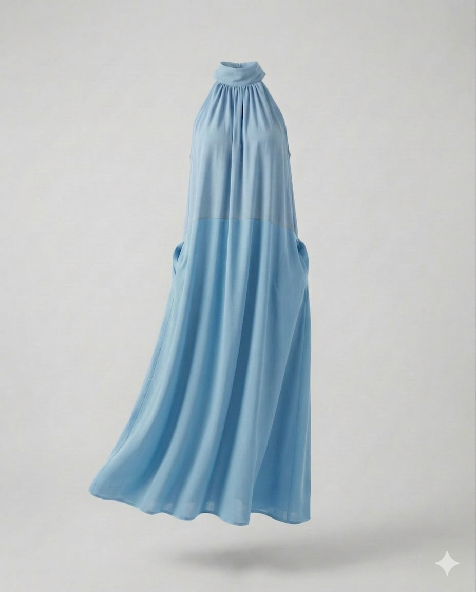 Damen Maxikleid A-Linie