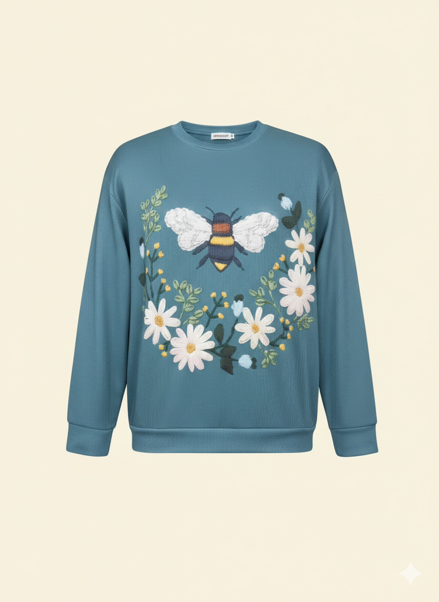 Eveloria Damen Pullover Bedruckt