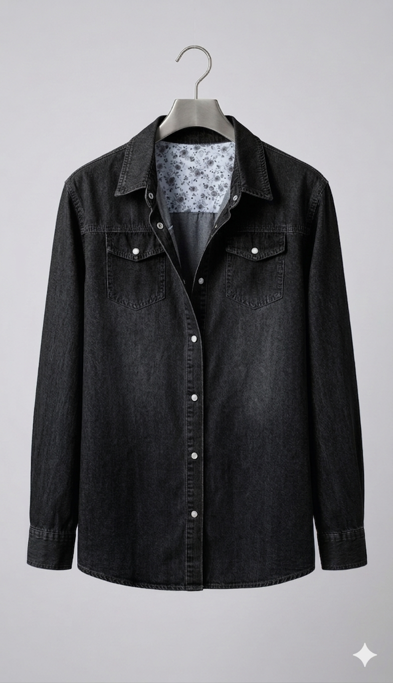 Eveloria Damen Lange Denimjacke