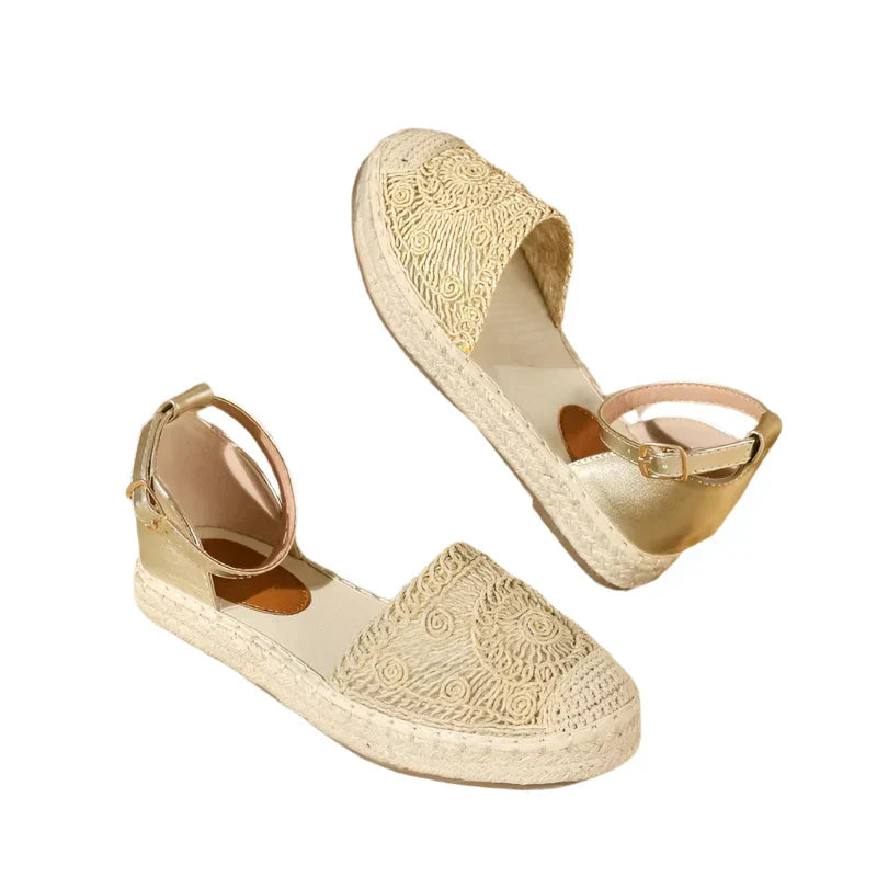 Damen Sommer Sandalen Boho Knöchelriemen