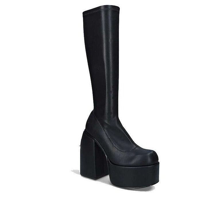 Eveloria Damen Kniestiefel Hochabsatz
