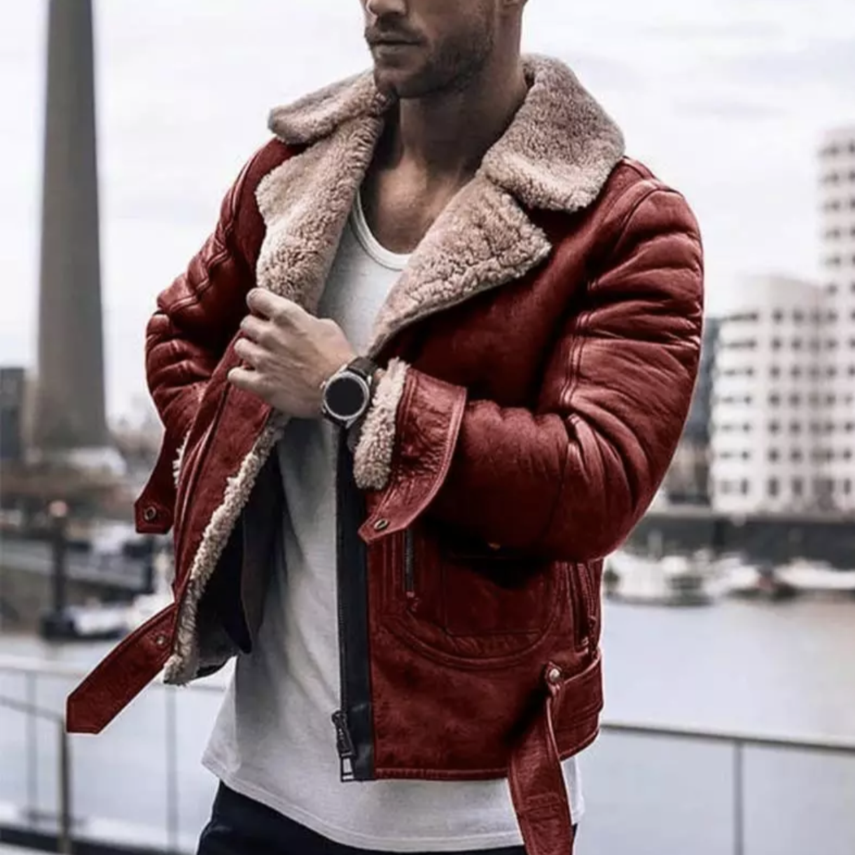 Eveloria Herren Winterjacke Trendig