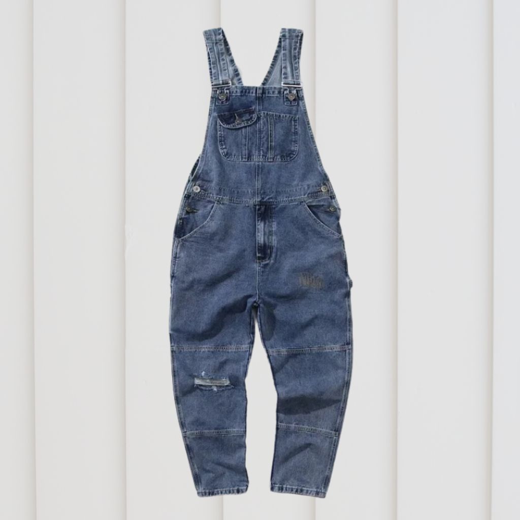 Eveloria Unisex Gartenoverall Bequem Baumwolle Grün