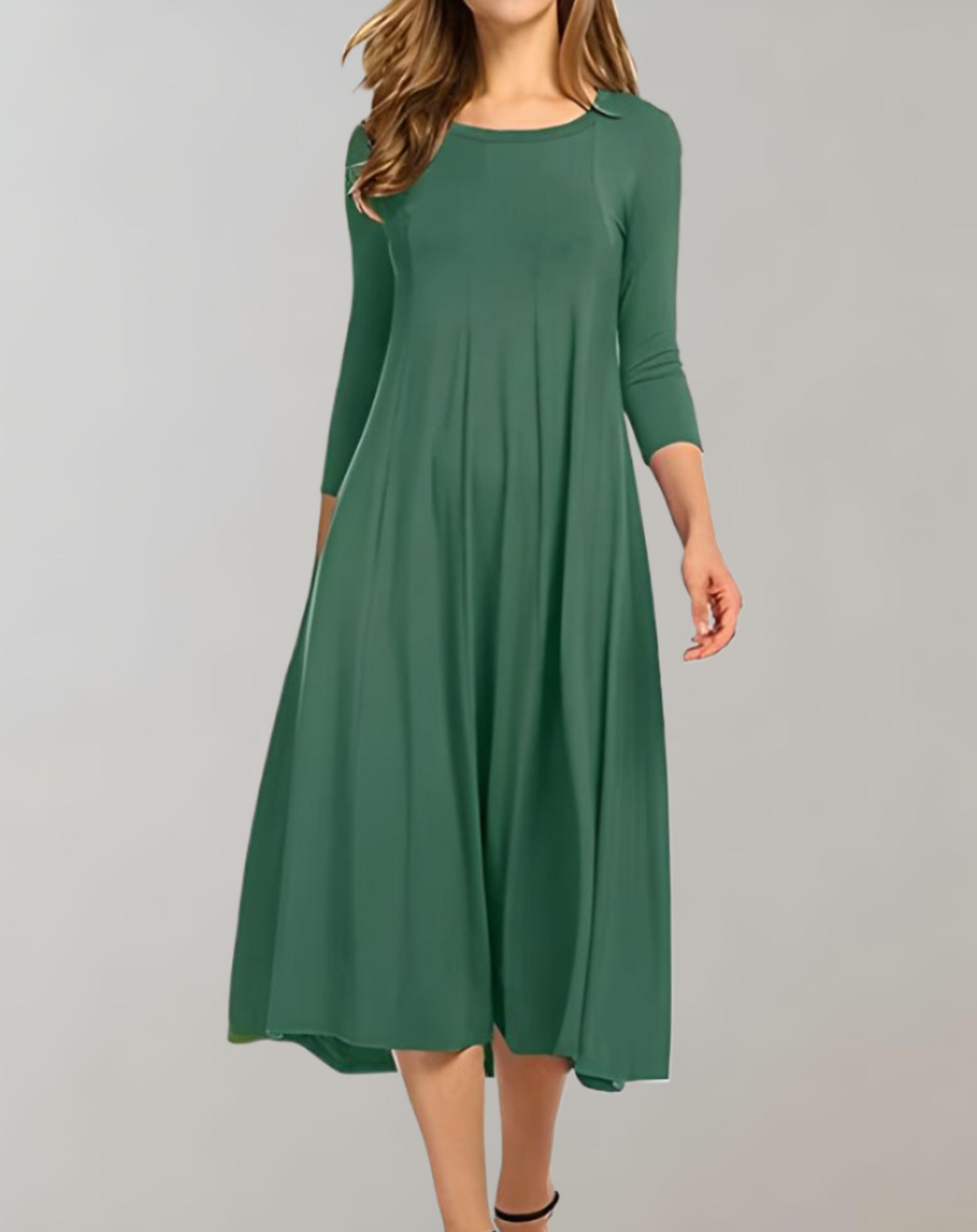 Eveloria Damen Swingkleid 3/4 Ärmel