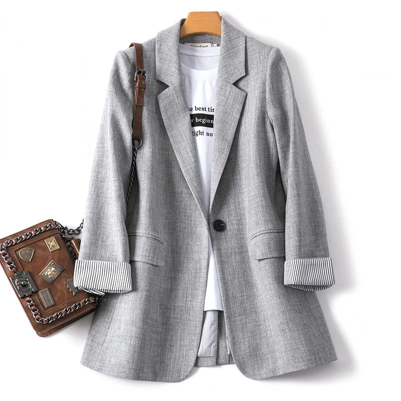 Damen Freizeitblazer Langärmlig