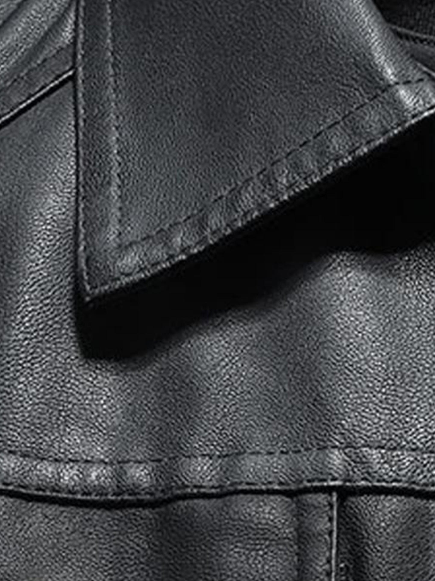 Eveloria Herren Leder Motorradjacke Bequem