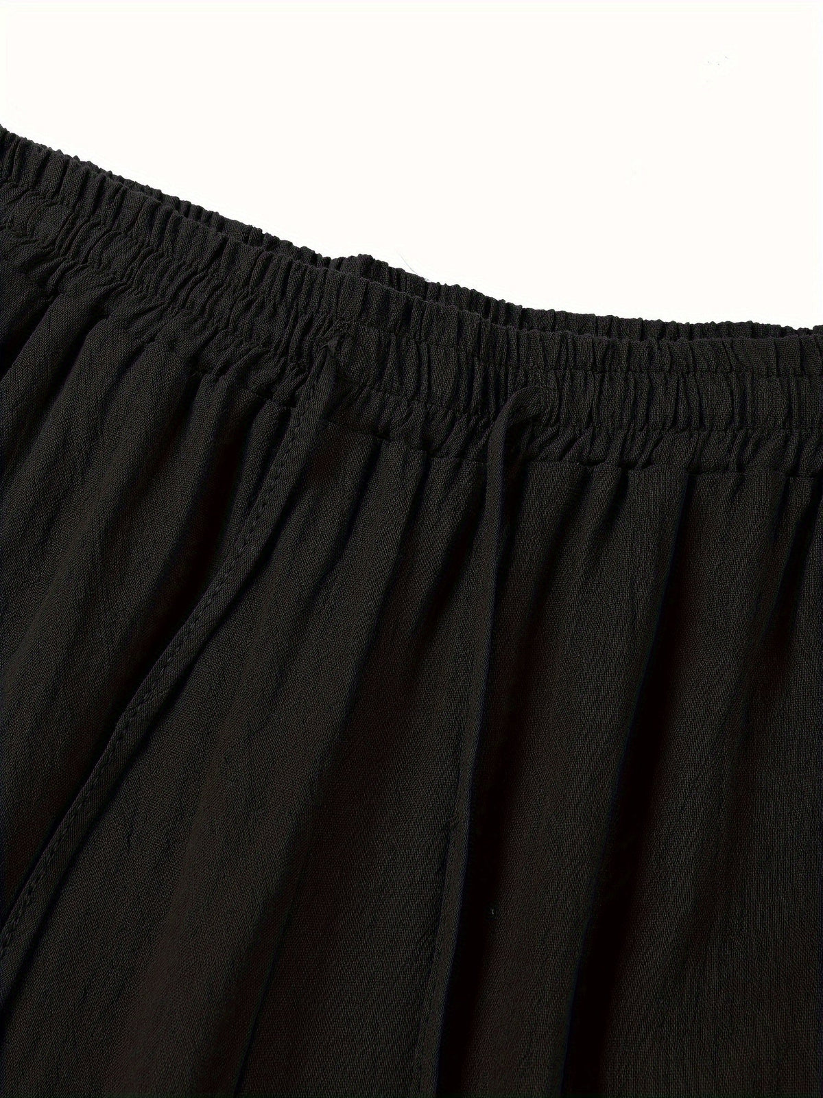 Leinenhose | Elastischer Bund | Kordelzug | Locker sitzende Hose | Herrenhose-Chaps Herrenmode