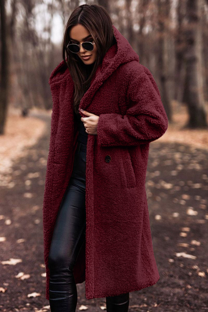 Eveloria Damen Teddy-Winterjacke