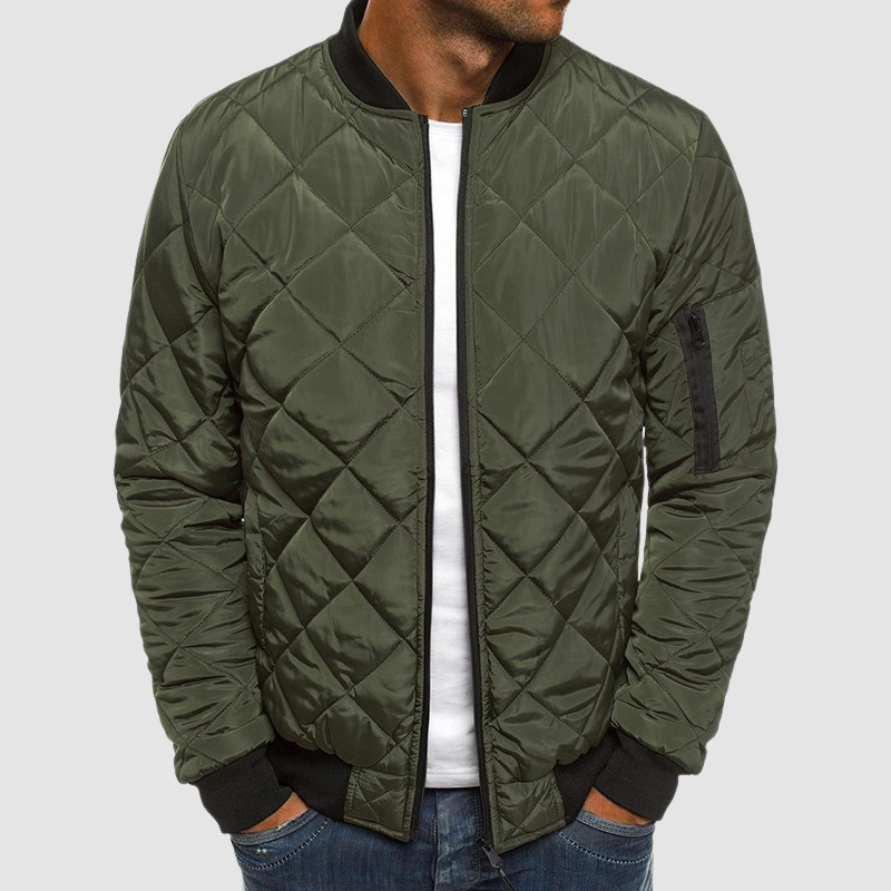Herren Winterjacke Gesteppt Warm