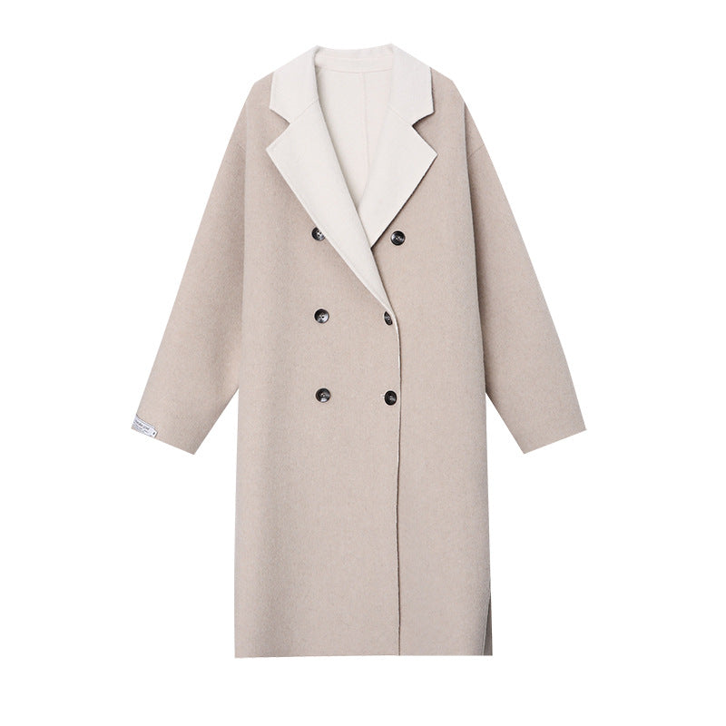 Damen Trenchcoat Doppelter Knopf Moderner Gürtel Eveloria