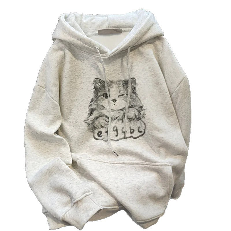 Damen Hoodie niedliches Tierdesign Eveloria