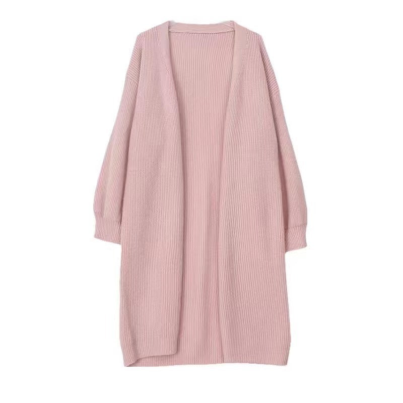 Damen Strickjacke Weit Großes Revers Eveloria