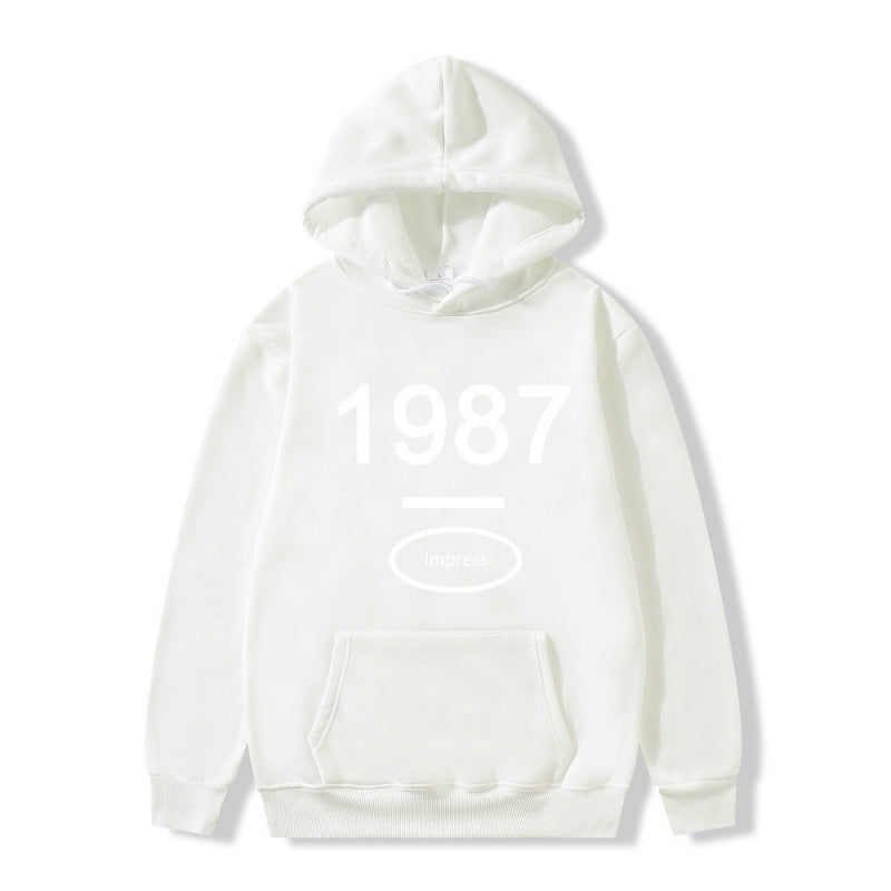 Damen Kapuzenpullover Kängurutasche Baumwolle Beige