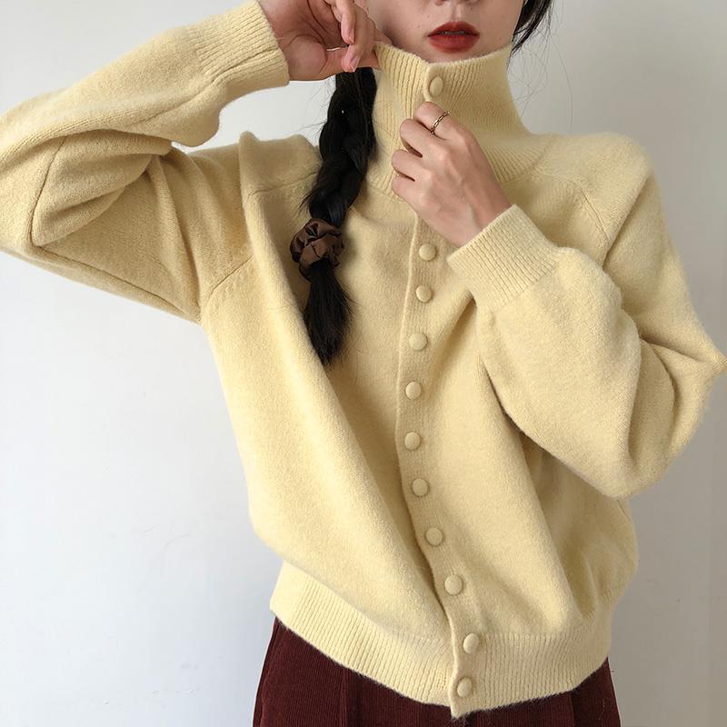 Damen Cardigan mit Knöpfen Modisch Eveloria