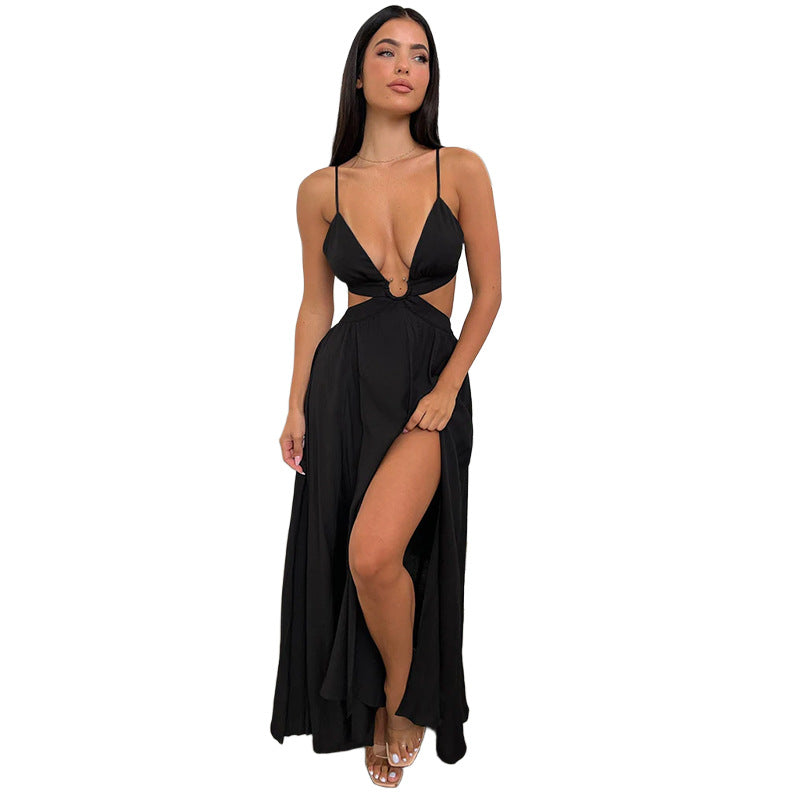 Damen Maxikleid Cut-out Eveloria