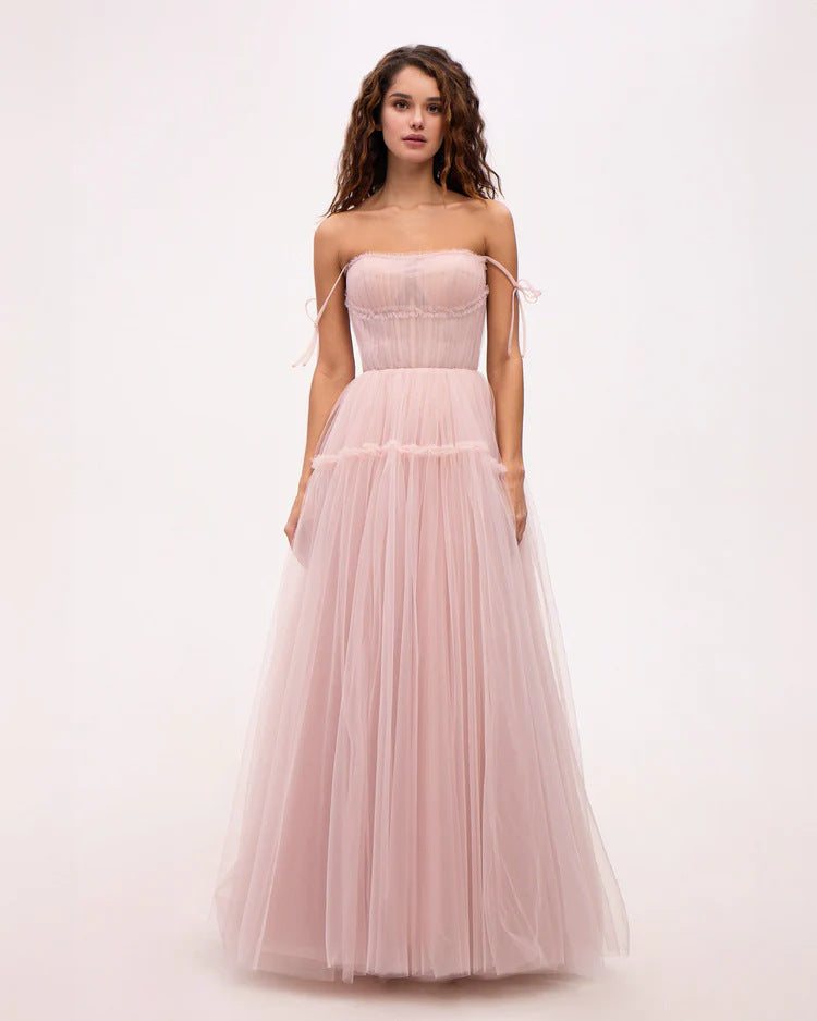 Eveloria Damen Abendkleid Tüll Elegant