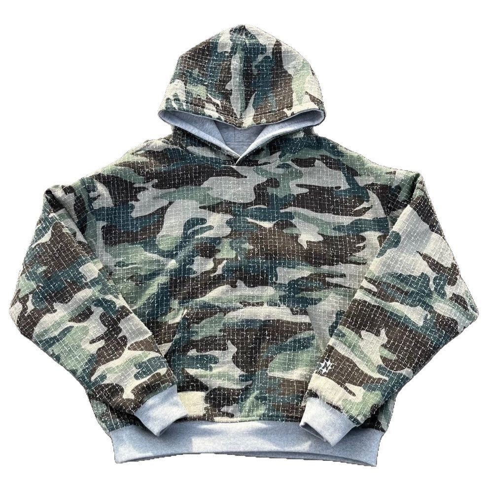 Damen Kapuzenpullover Camouflage Innenfutter Eveloria