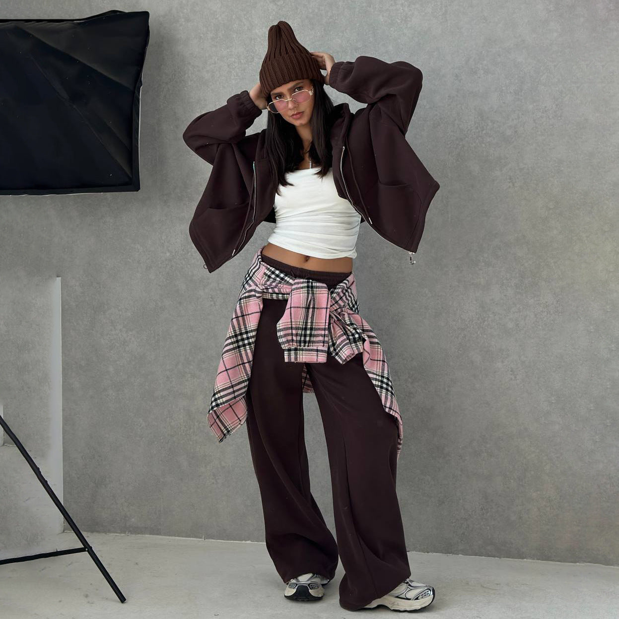 Damen Lounge-Outfit Weit Schnitt Eveloria
