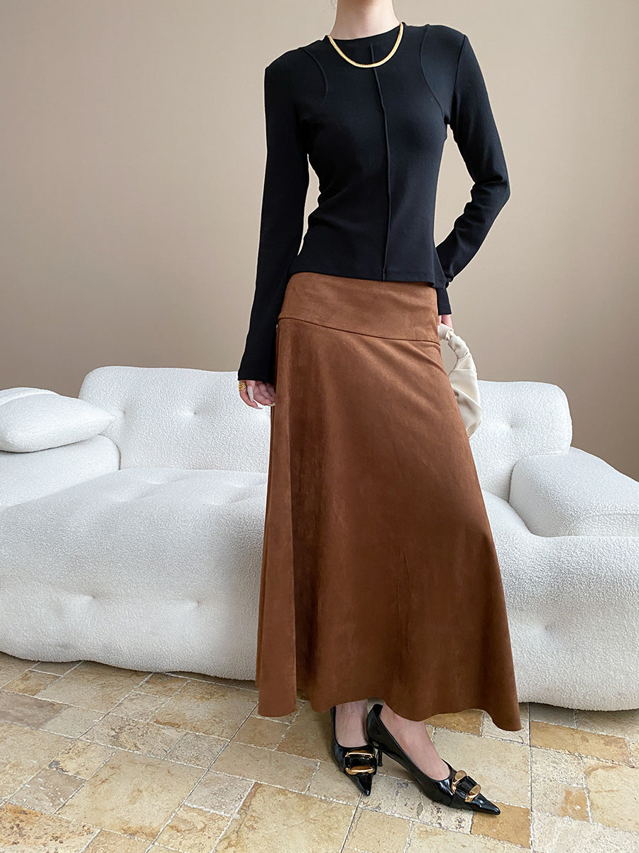 Eveloria Damen Maxirock Weiches Material Weiter Schnitt