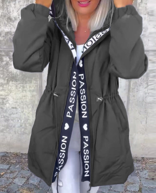 Damen Utility-Jacke mit Bindegurt Eveloria