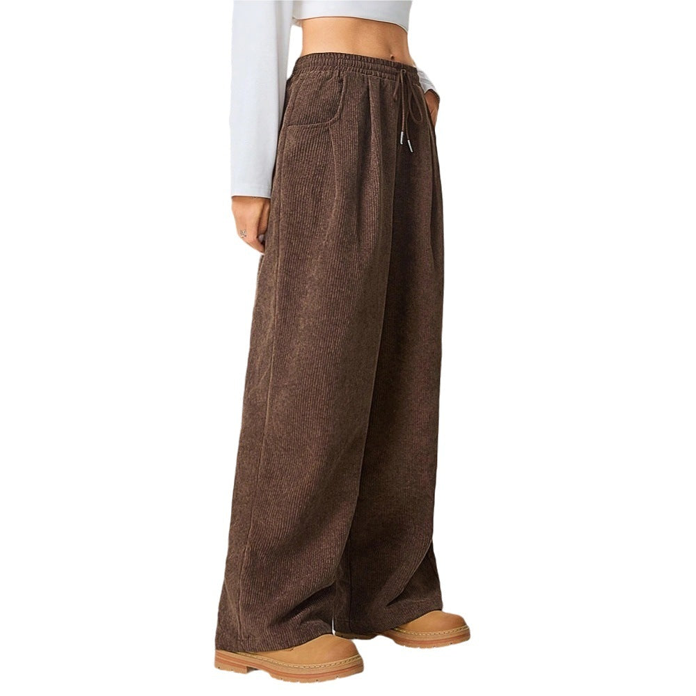 Damen Cordhose Elastischer Bund Praktische Taschen Eveloria