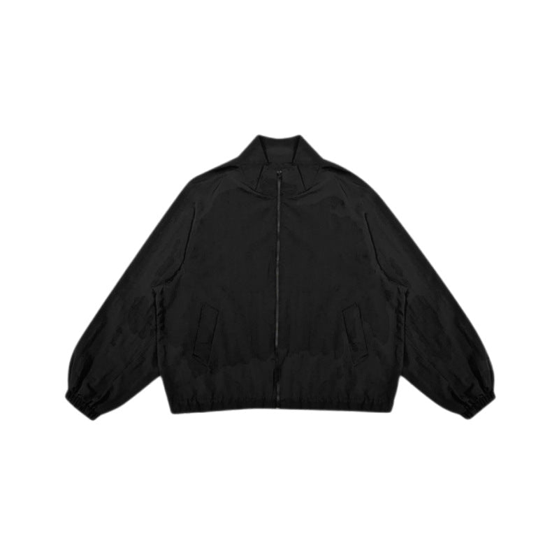 Damen Übergangsjacke Lässig Hochkragen Elastisch Eveloria