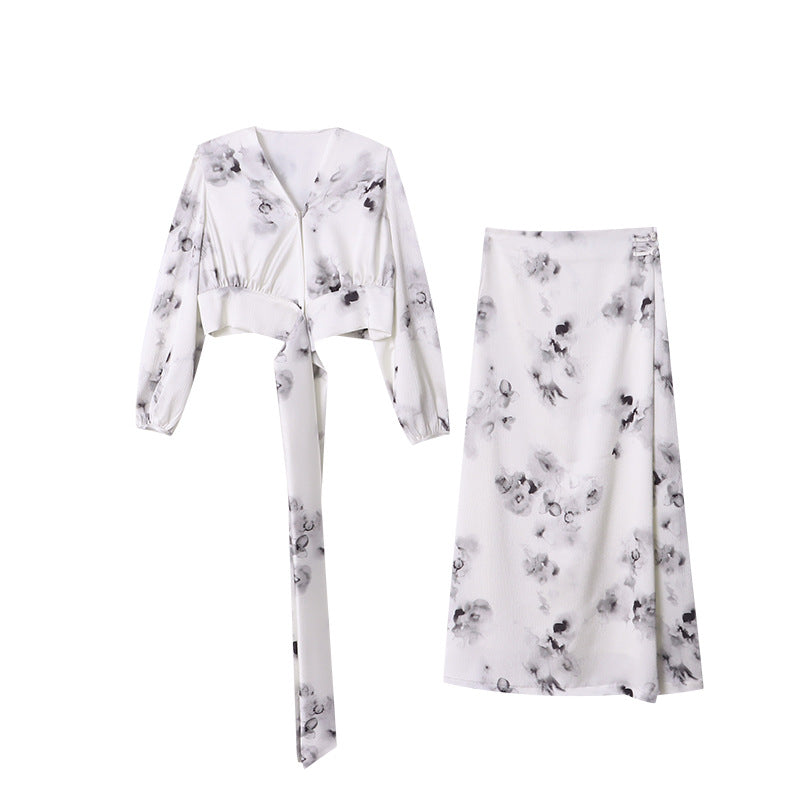 Damen Maxikleid Floralmuster feminin Eveloria