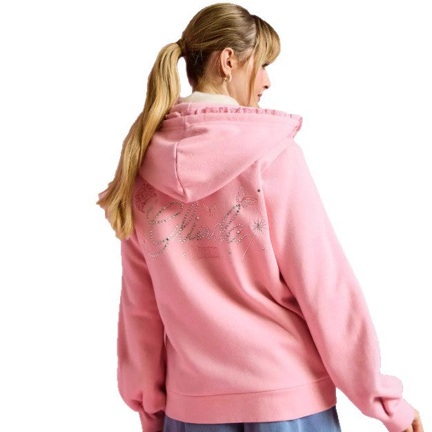 Damen Kapuzenjacke Rüschendetails Eveloria