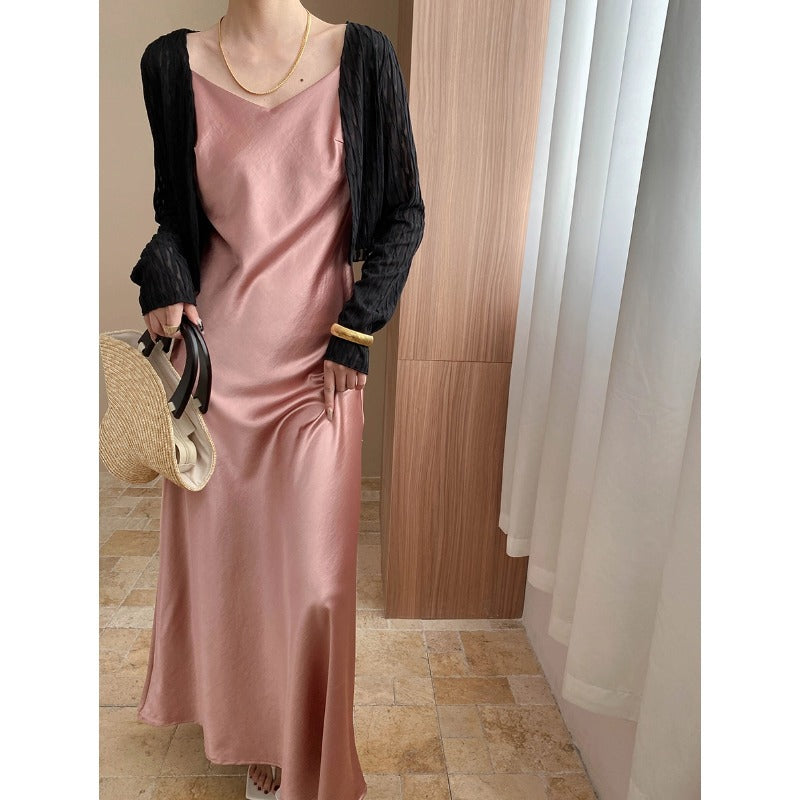 Damen Maxikleid Tüllbolero Elegant Eveloria