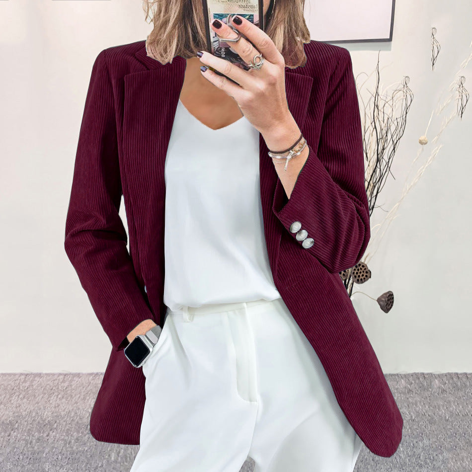 Damen Blazer Gestreift Slim Fit Eveloria