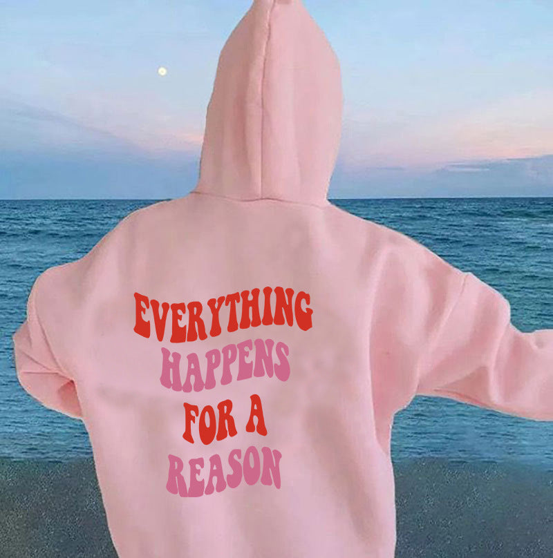 Damen Kapuzenpullover Komfortschnitt Mit Motivationszitat Grau