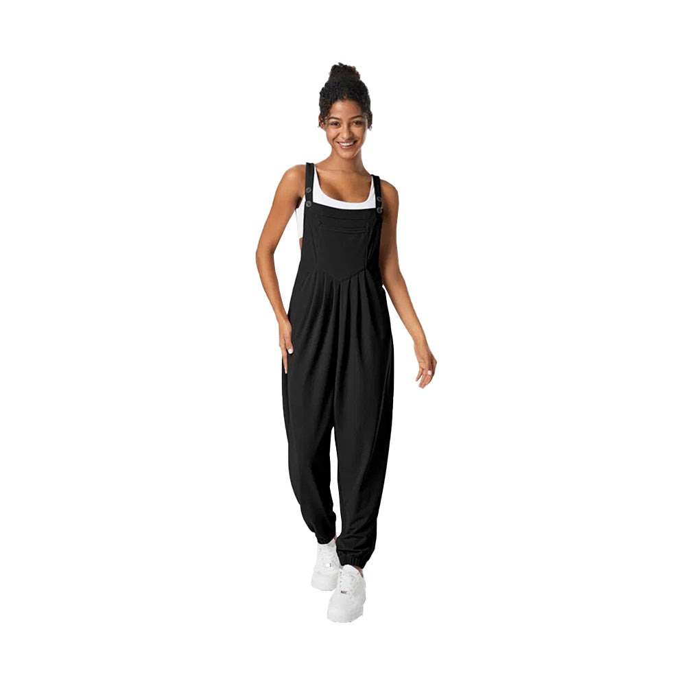 Damen Jumpsuit Lässig mit Taschen Eveloria