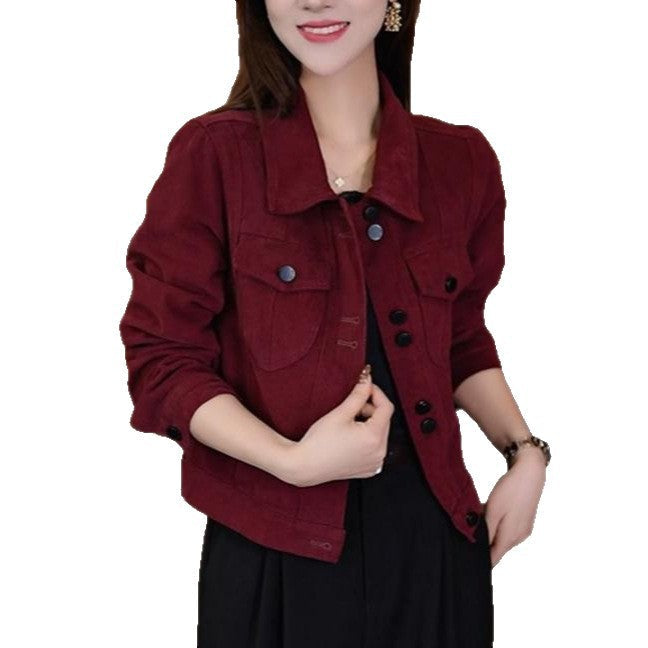 Damen Jeansjacke Klassisch Schnitt Praktische Taschen Blau