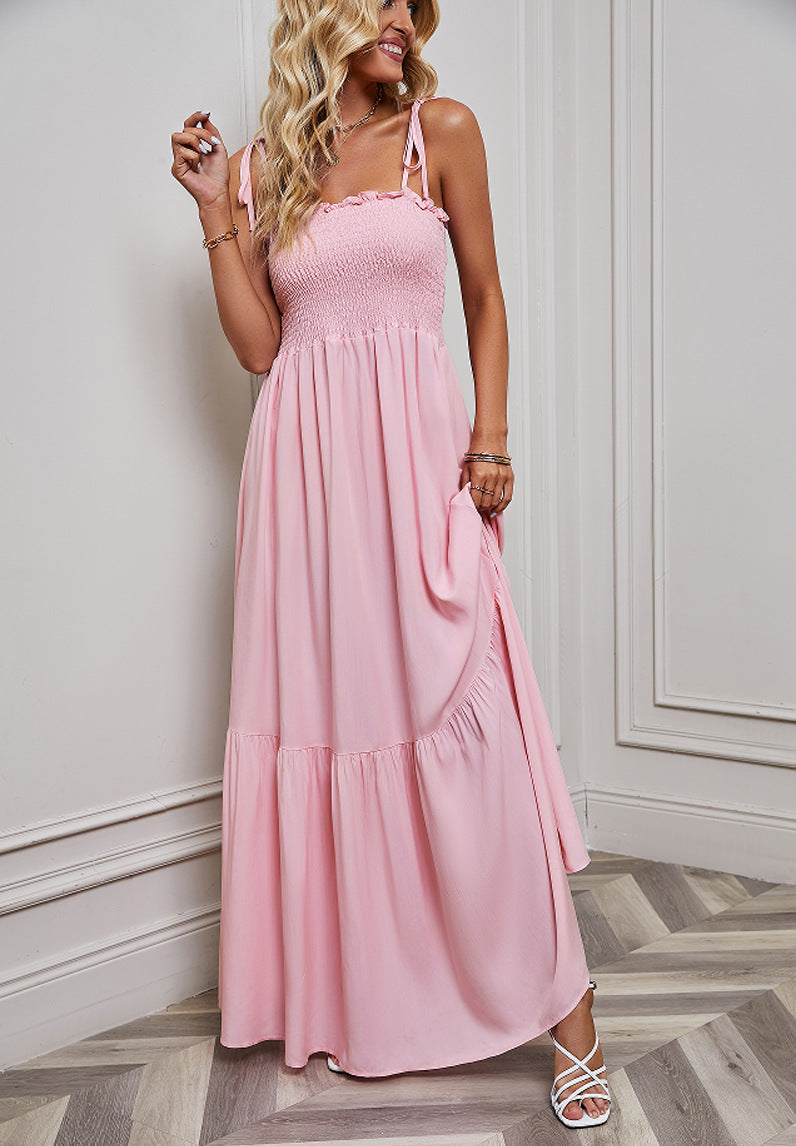 Damen Maxikleid Elastisch Voluminöser Rock Eveloria