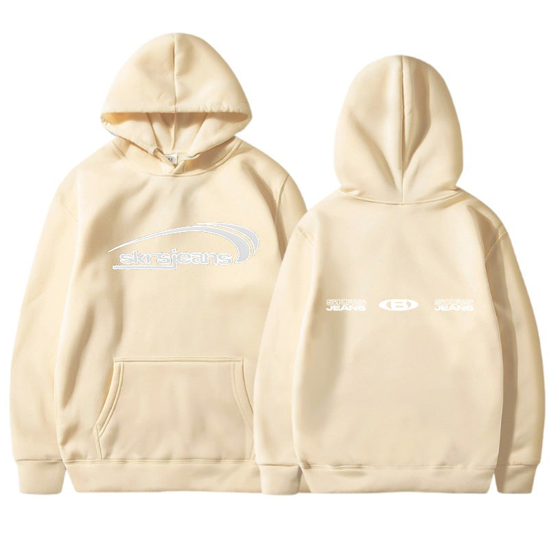 Damen Kapuzensweater Modernes Logo-Design Kängurutaschen