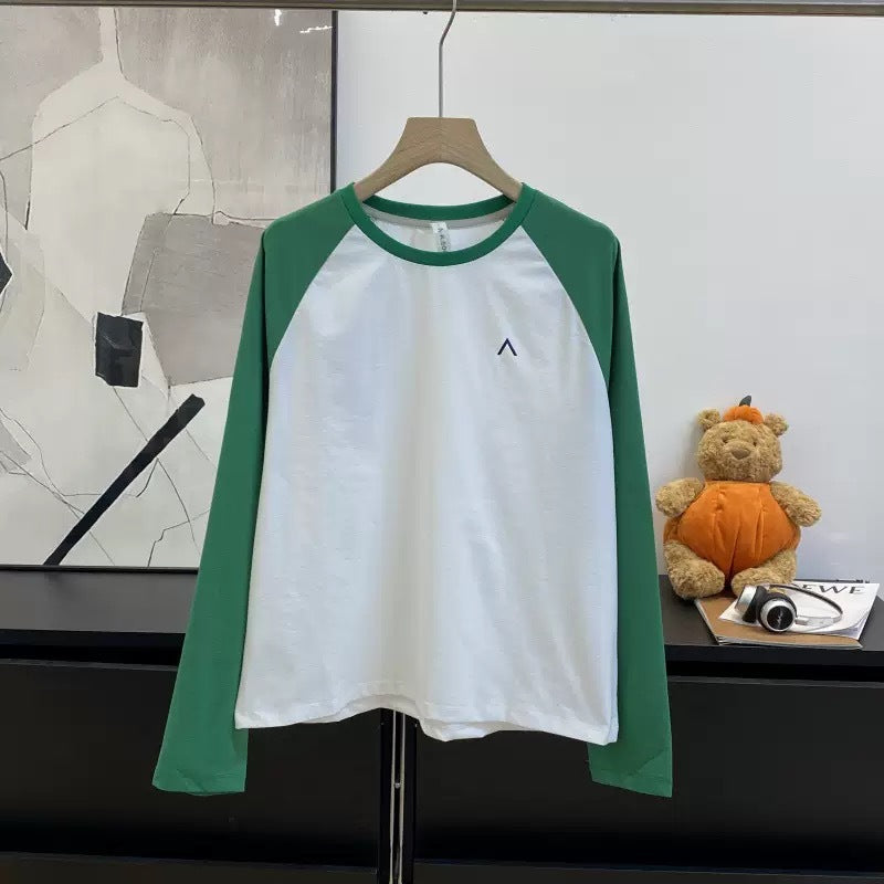 Damen Langarm T-Shirt Eveloria Baumwolle Weiß