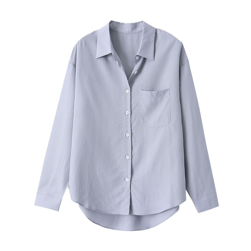 Damen Bluse aus Seide mit Knöpfen und Luftigkeit Eveloria
