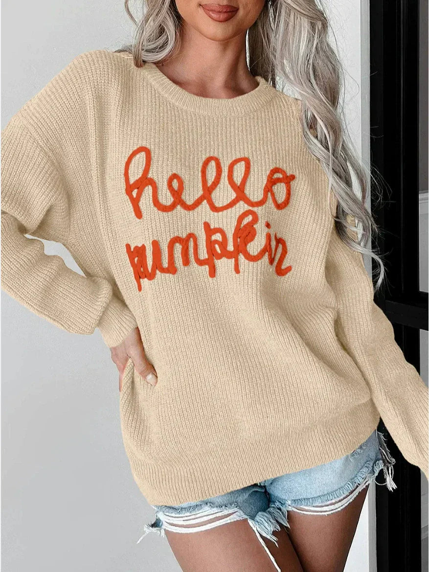 Eveloria Damen Sweatshirt Relaxed Fit Wollmischung Ribbeldetail Grau