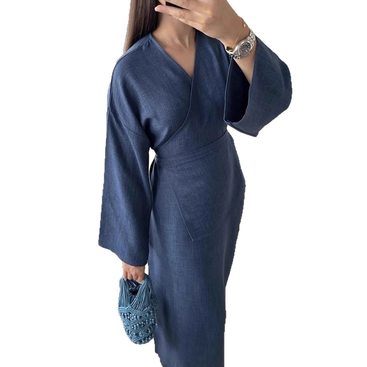 Damen Wickelkleid Eveloria Stilvolles Design