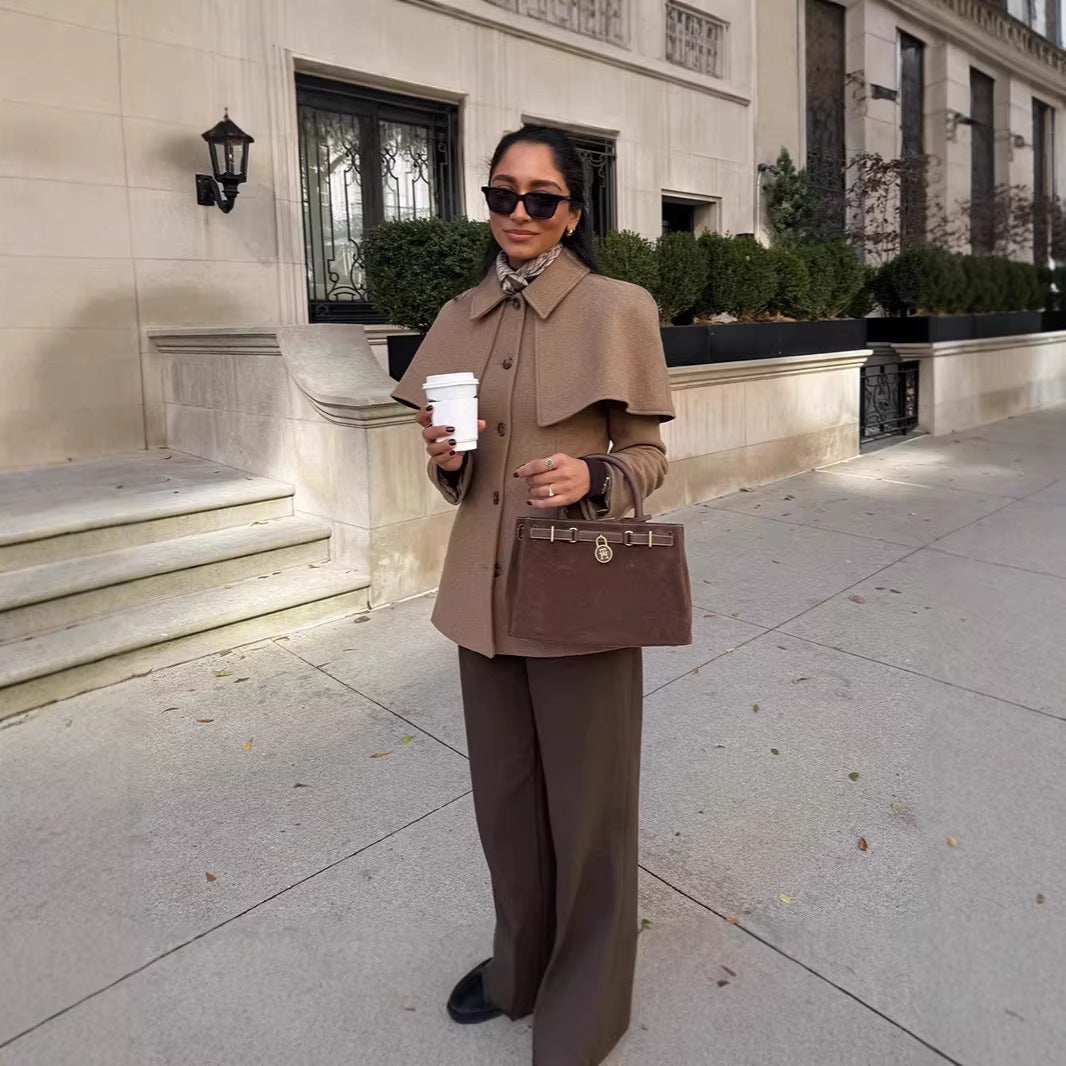 Damen Cape Mantel Eveloria Elegantes Design