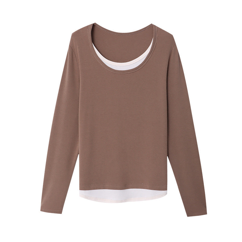 Damen Longsleeve Rundhalsausschnitt Elegant Eveloria