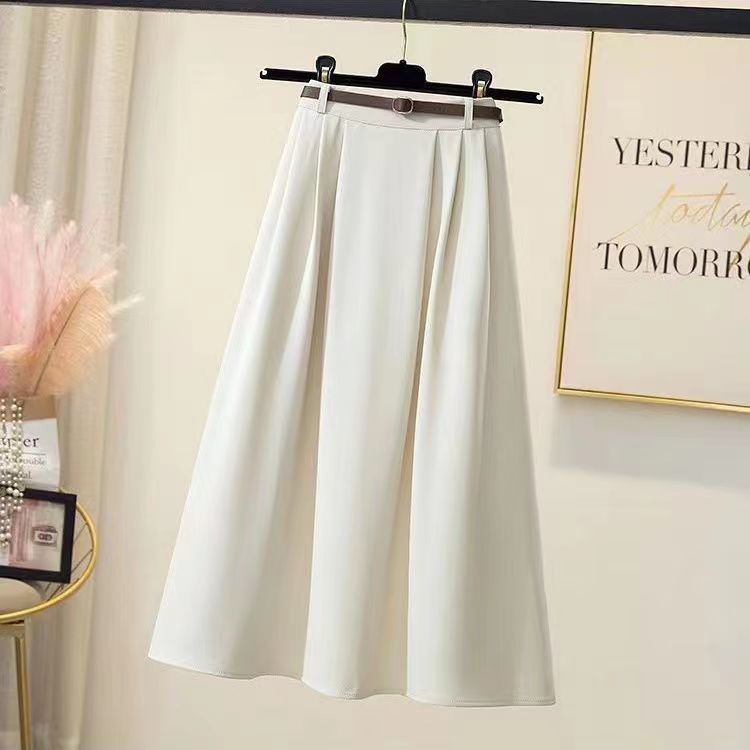 Damen Maxirock Elegante Taillenschnalle Eveloria