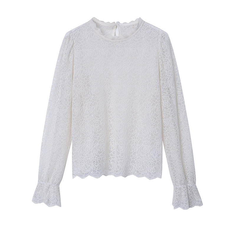 Damen Bluse Spitze Fein Eveloria